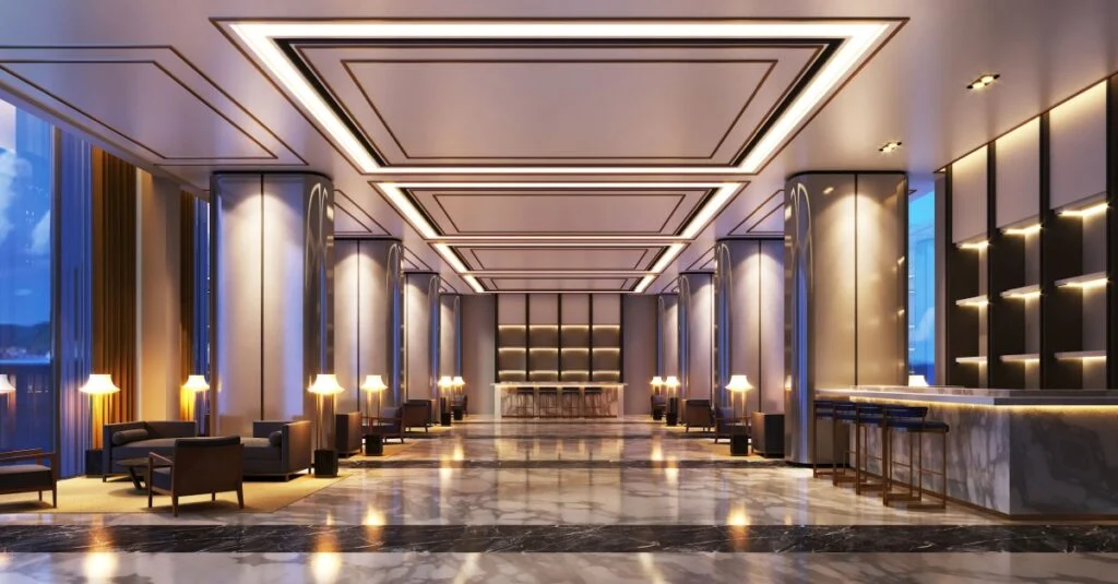 hotel lobby