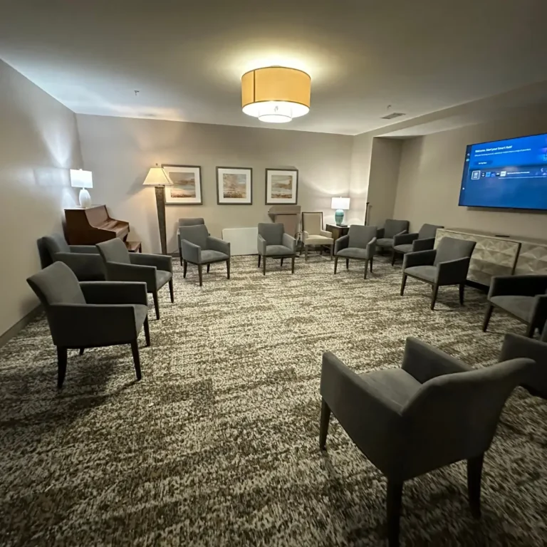 Meeting room at a senior living community